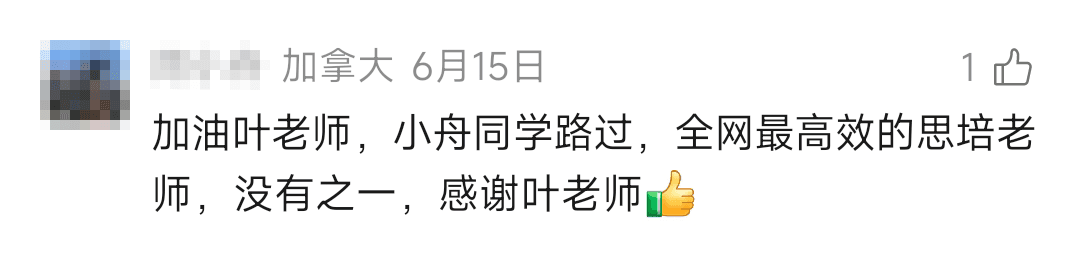 叶老师视频号学员真实评论截图（第 11 张）