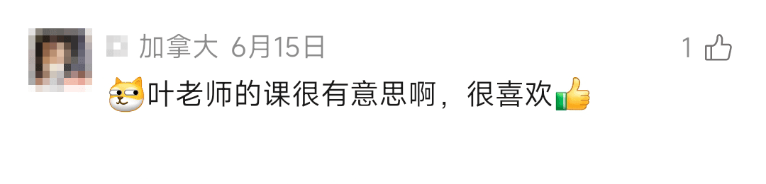 叶老师视频号学员真实评论截图(第 10 张)